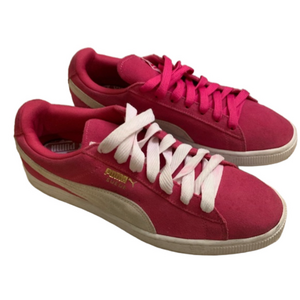 Puma Pink Suede Low-Top Sneakers